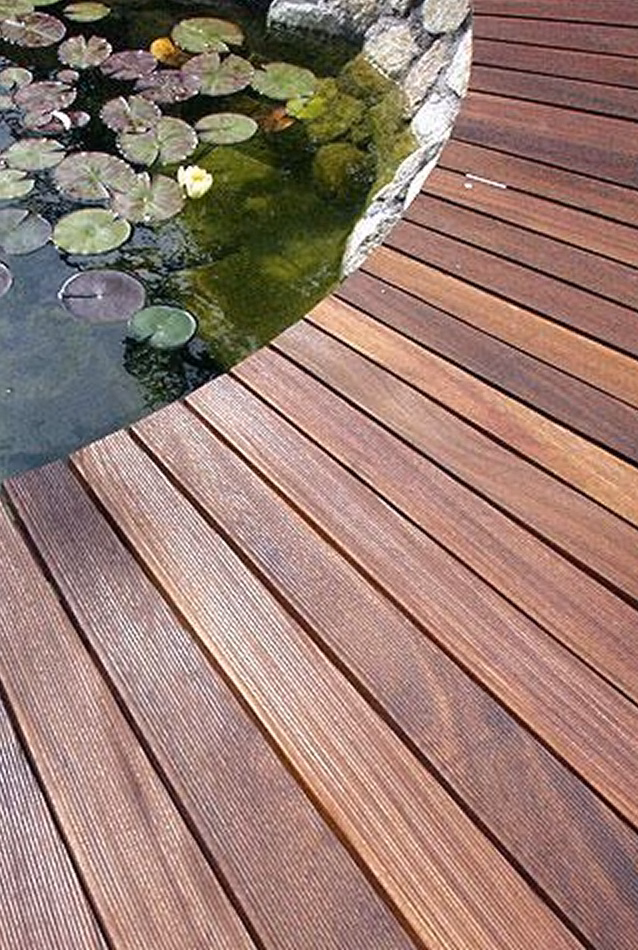 Wooden deck material